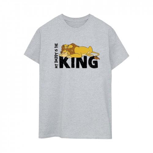 Disney Womens/Ladies The Lion King Daddy Is King Cotton Boyfriend T-Shirt