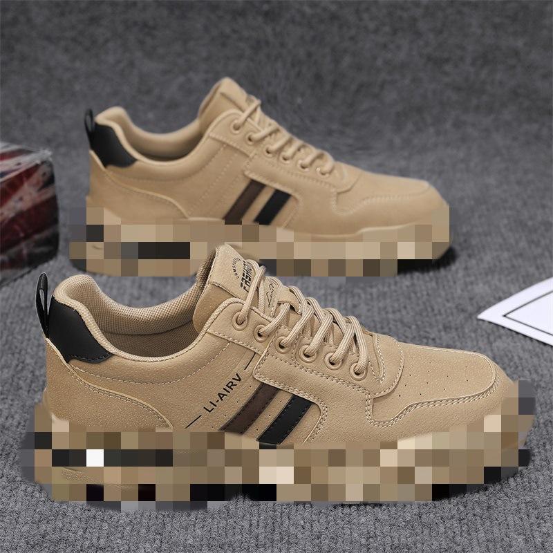 Men's shoes Men's retro tooling thick-soled construction site work labor insurance shoes Non-slip and wear-resistant shoes