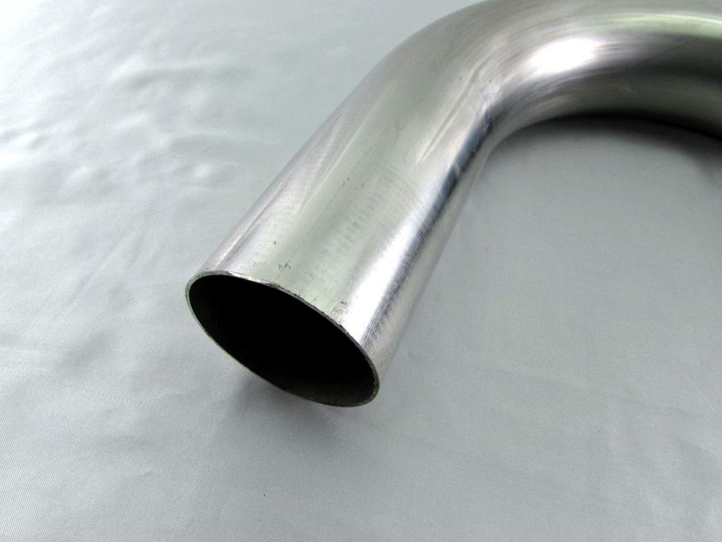 BRIGHTZ Diameter Stainless Steel Bent Set 60.5mm 150° Pipe, 1.2mm Thick, 3-Piece [CUR-PIPE-006-3PC] 60.5mm Diameter, 150°