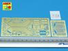 Aber 1/35 Scale German Sd.Kfz.140/1 and Sd.Kfz.234/1 Armored Reconnaissance Vehicle Turret Etching Parts (for Italeri) Plastic Model Kit Parts 35A033