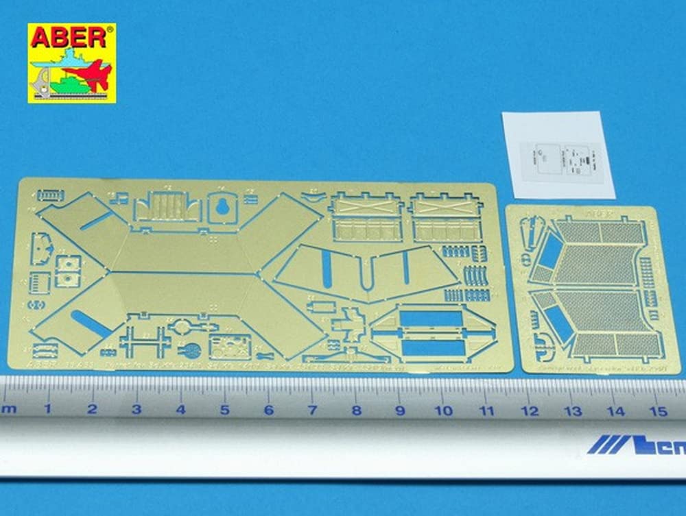 Aber 1/35 Scale German Sd.Kfz.140/1 and Sd.Kfz.234/1 Armored Reconnaissance Vehicle Turret Etching Parts (for Italeri) Plastic Model Kit Parts 35A033