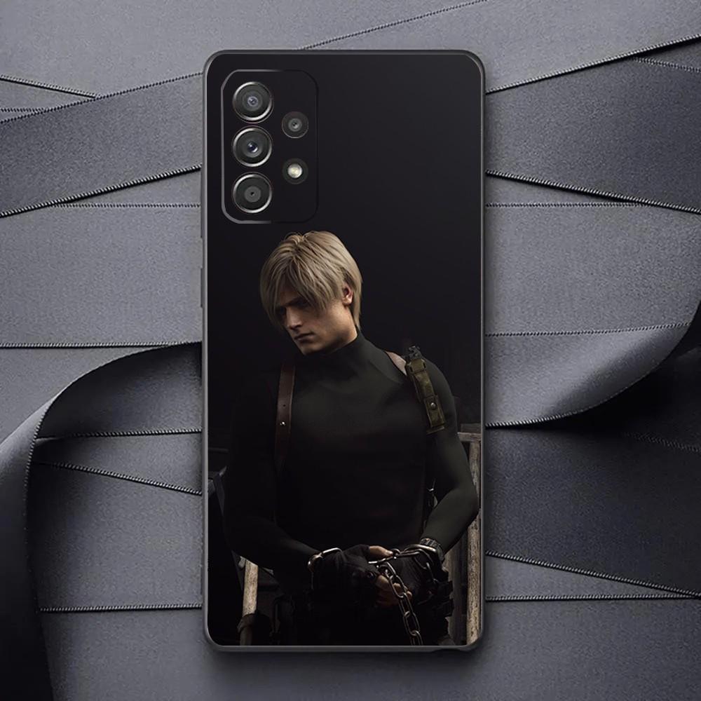 Leon R-Resident Kennedy E-Evil 4 Phone Case For Samsung Galaxy A13,A21s,A22,A31,A32,A52,A53,A71,A80,A91 Soft Black Phone Cover