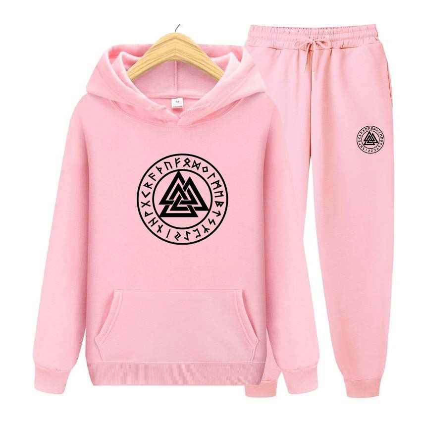 Men's and Women's Spring Fleece Sportswear Two Piece Set Printing Men Womens Hoodies Tracksuits Jogger Pants Thick Warm Clothes