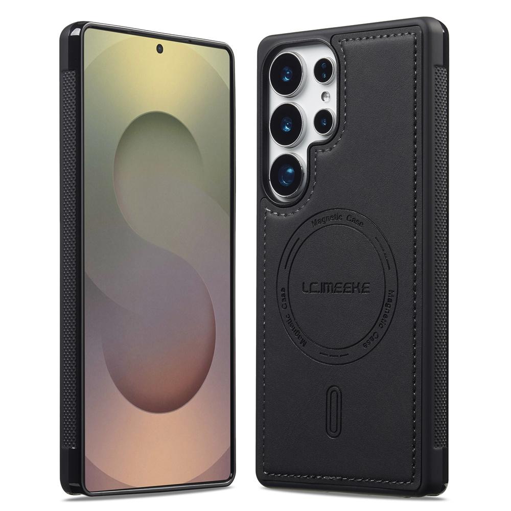 Leather Case For Samsung Galaxy S26 S25 Edge S24 Ultra S23 FE S22 FE A17 A37 A57 A16 A36 A56 Wireless Charging Magnetic Cover