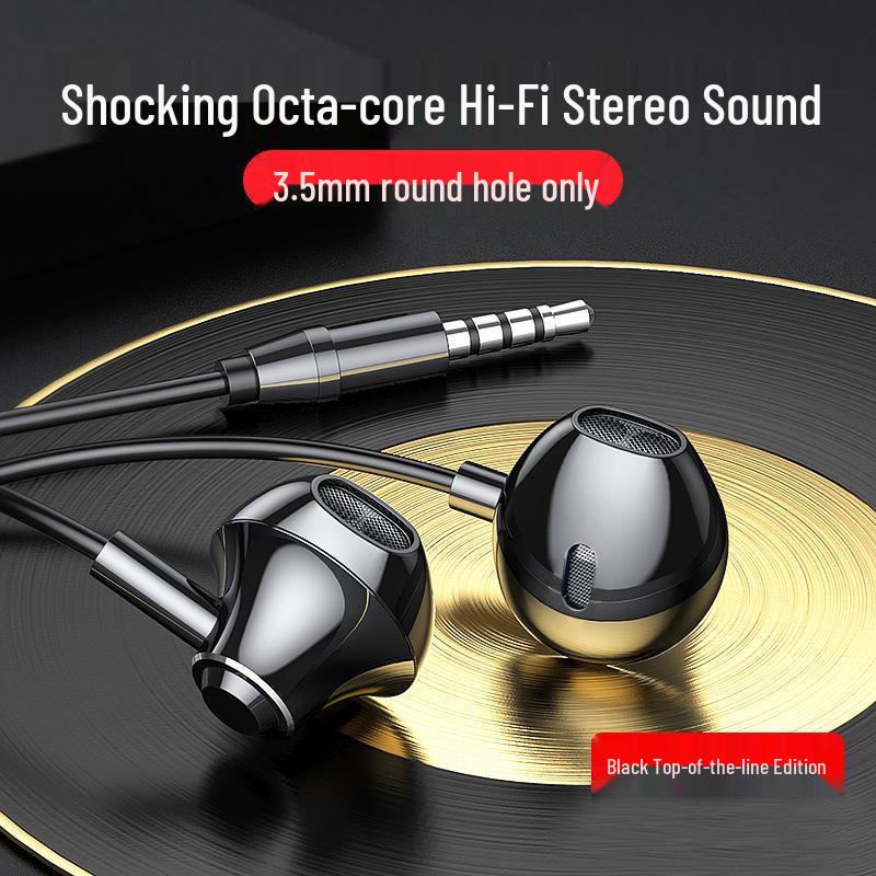 

Wired In-Ear Gaming Headphones with Mic, Dual Plug, 2-3 Meter Cable for Desktop Computer.
