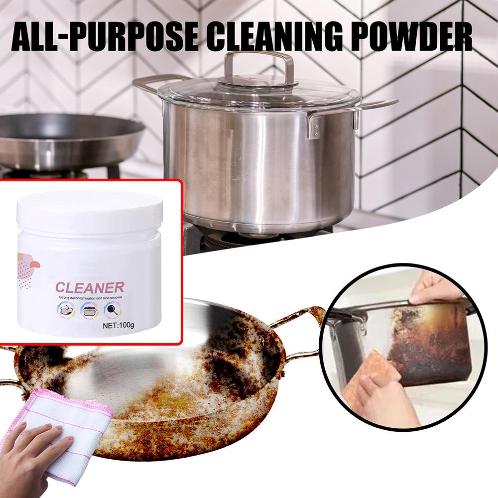 Household Cleaning Powder Multipurpose Efficient Cleaning Oil Stain Stove Faucet Range Hood Ceramic Tile Cleaner For Kitchen