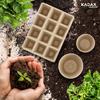 KADAX Peat Pots Seedling Biodegradable Seedlings Seedlings 10x12pcs