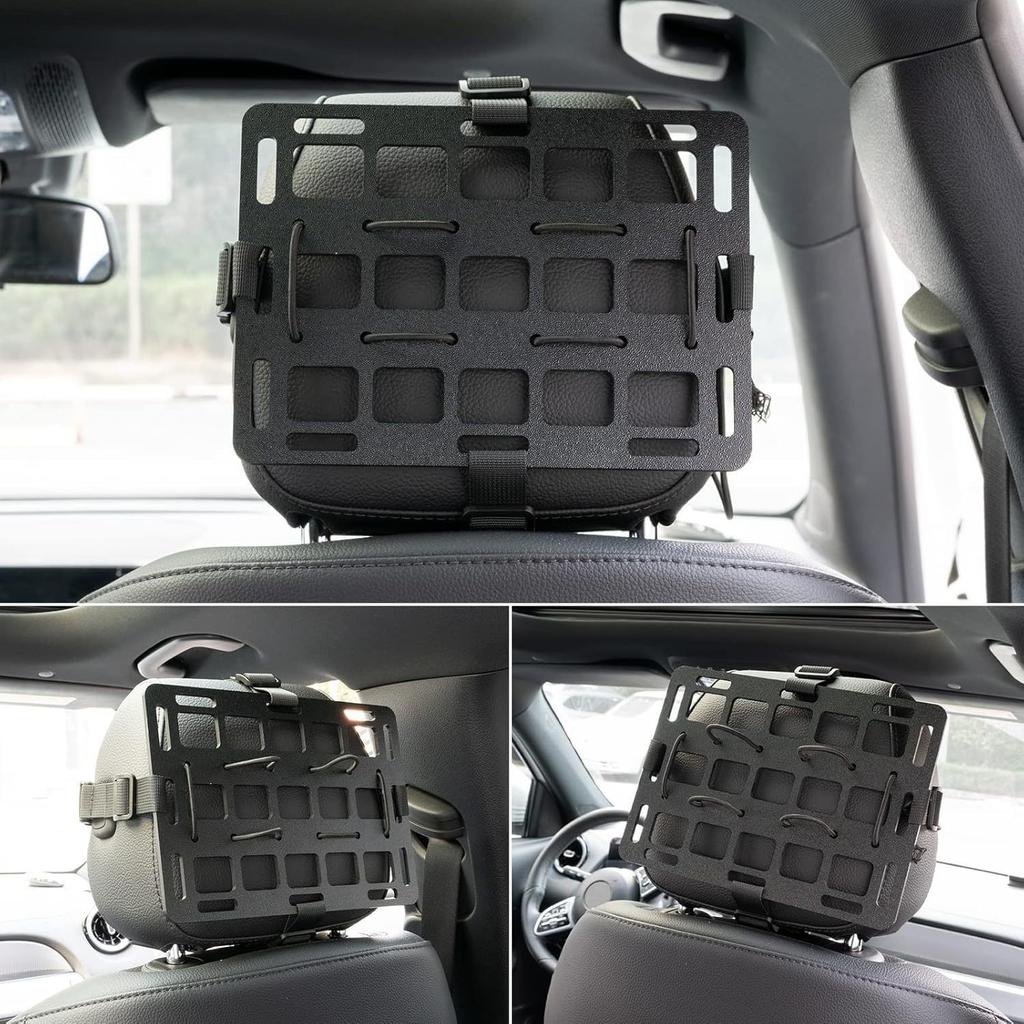 Tactical Car Seat Back Headrest Visor Organizer Military Vehicles Gun Rack Protector Cover Auto Accessories Rigid Storage