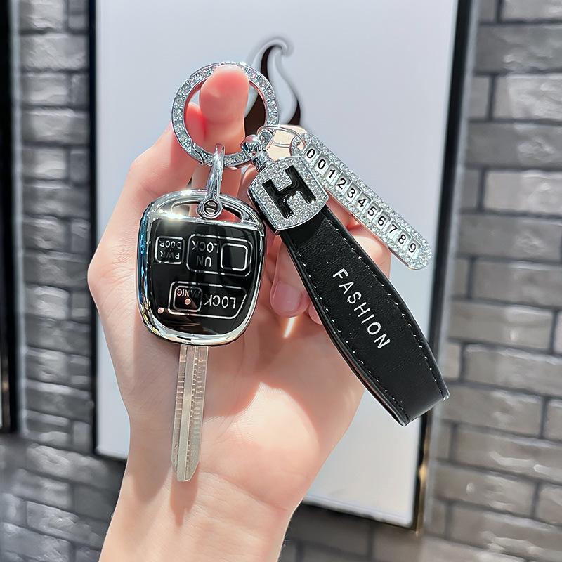 Tpu Car Remote Key Case Cover Protect Shell Fob For Toyota Land Crusier Fj Cruise Camry Corolla Rav4 Prado Yaris Carina Avensis