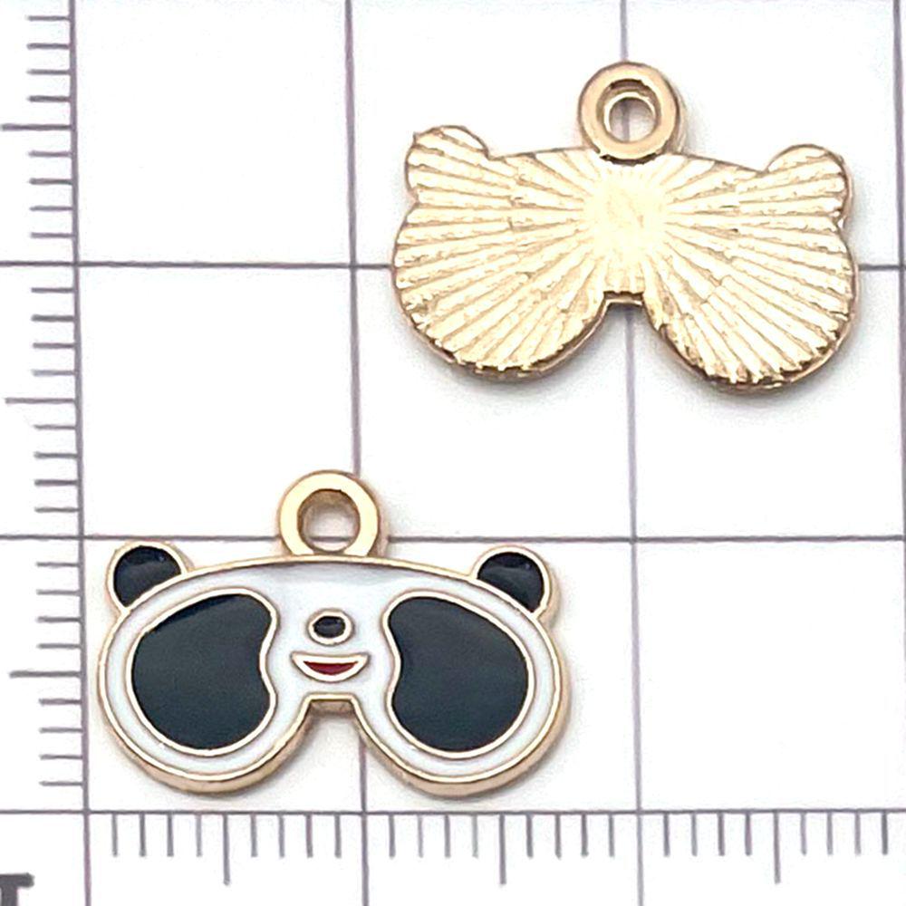 30 Mixed Black & White Enamel Panda Charms for DIY Jewelry