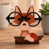 Vier optionale Tiergravur-Designs Holz-Tier-förmiger Brillenhalter