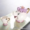 Beauty and the Beast Japanese Edition Teapot Set: Mrs. Potts Teapot and Archie Cup for Cold Drinks