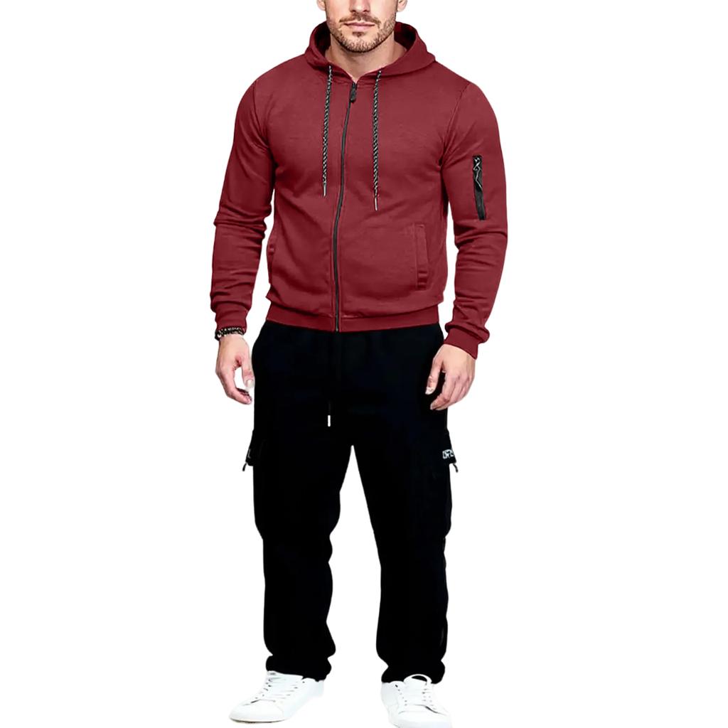 Solid Color Sports Suit, And Casual For Men