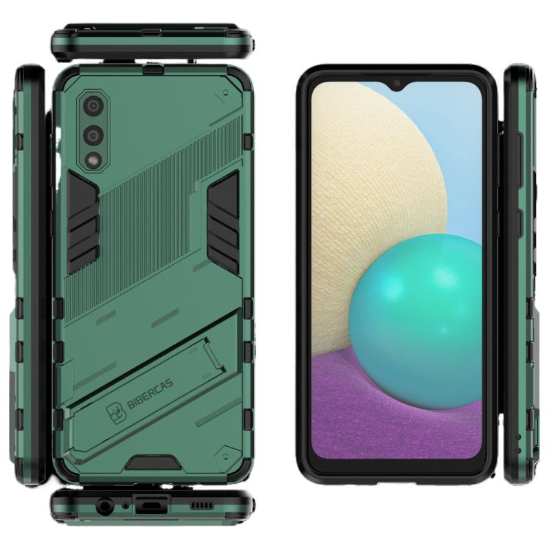 For Samsung Galaxy A02 M02 Shockproof Armor Phone Case For Samsung SM-A022 M022 Anti-Fall Protect Back Cover Kickstand Coque