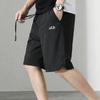 Taglie Forti 6XL-12XL Moda Estiva Pantaloncini Sportivi Neri da Uomo Abbigliamento Vita Elastica Casual Traspiranti Pantaloncini Oversize