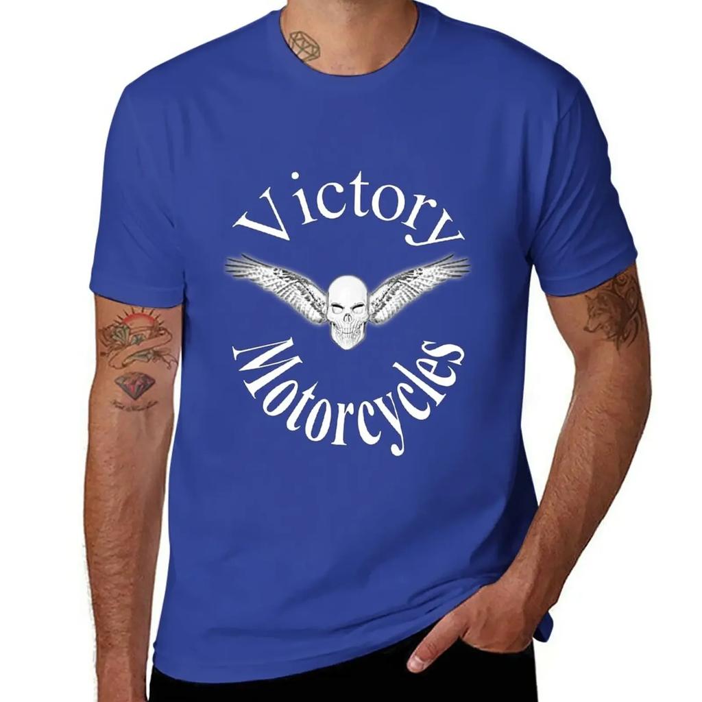 Victory motorcycle vampire skull T-Shirt summer tops funnys sweat shirts, men