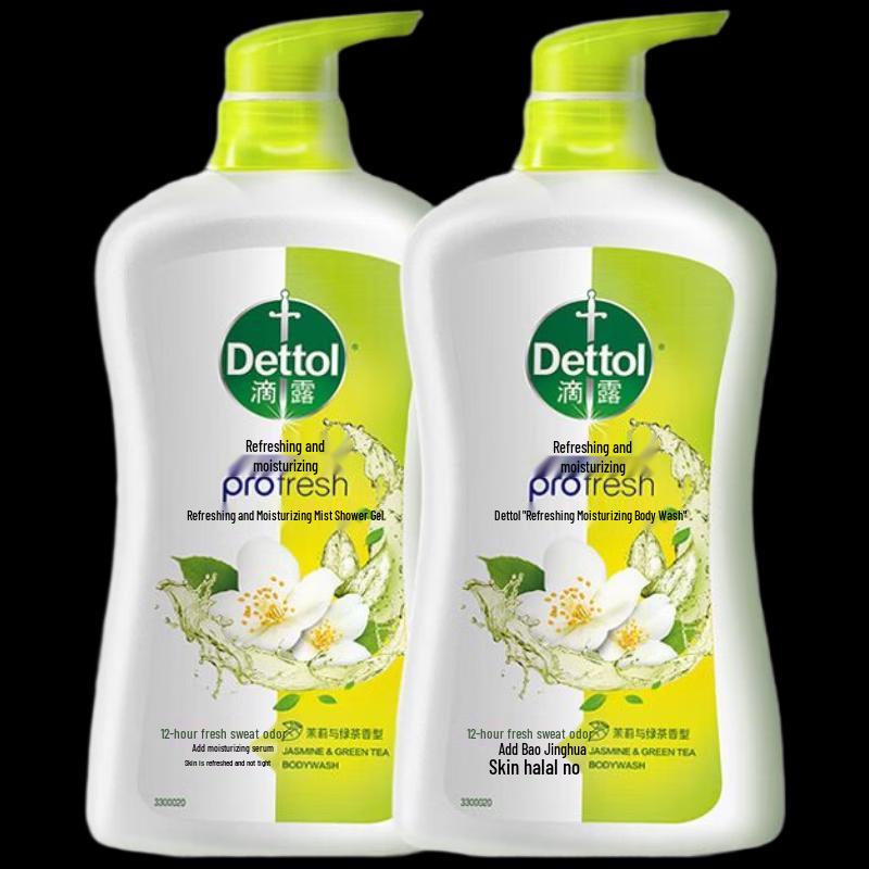 

Dettol Refreshing & Moisturizing Shower Gel, Jasmine & Green Tea