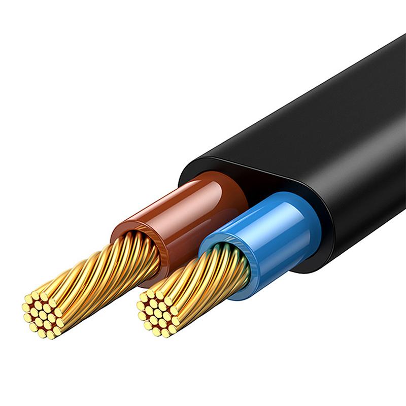 Ac Power Cord White Black Red Line With On/Off Switch Button Cables Wire Two-Pin Plug Cable Extension Cords Adapter