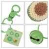 Avocado Lavorazione a Uncinetto di Lana Frutta Ciondolo Portachiavi Per Insegnante Regalo Simbolico Compagno Regalo a Mano Accessori Regalo Ingrosso