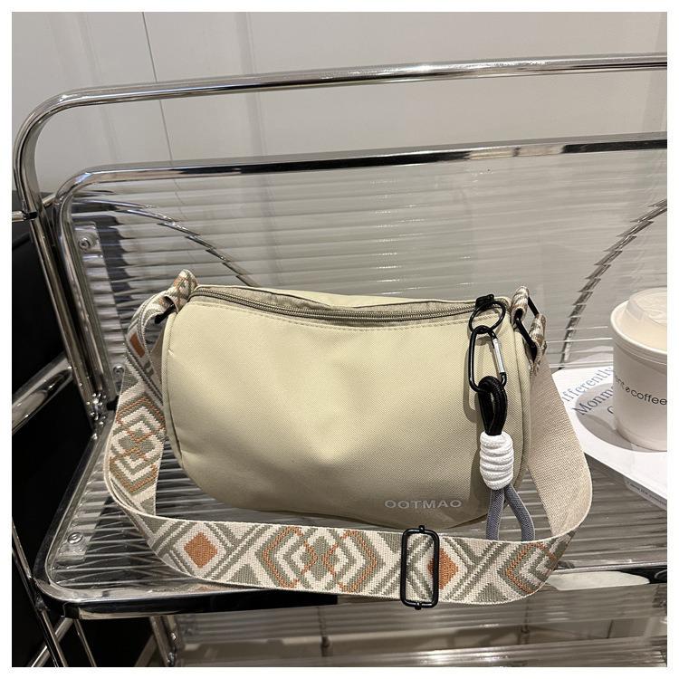 

Универсальная холщовая сумка кроссбоди с широким ремнем 2025 - Легкая, Вместительная, Повседневная наплечная сумка. хаки