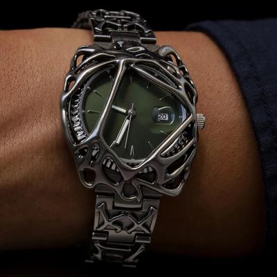 Y2k Unisex Quartz Watch Men Black Red Dial Antique Alabaster Style Men Watch High Quality Original Unique Creative AAA Clock