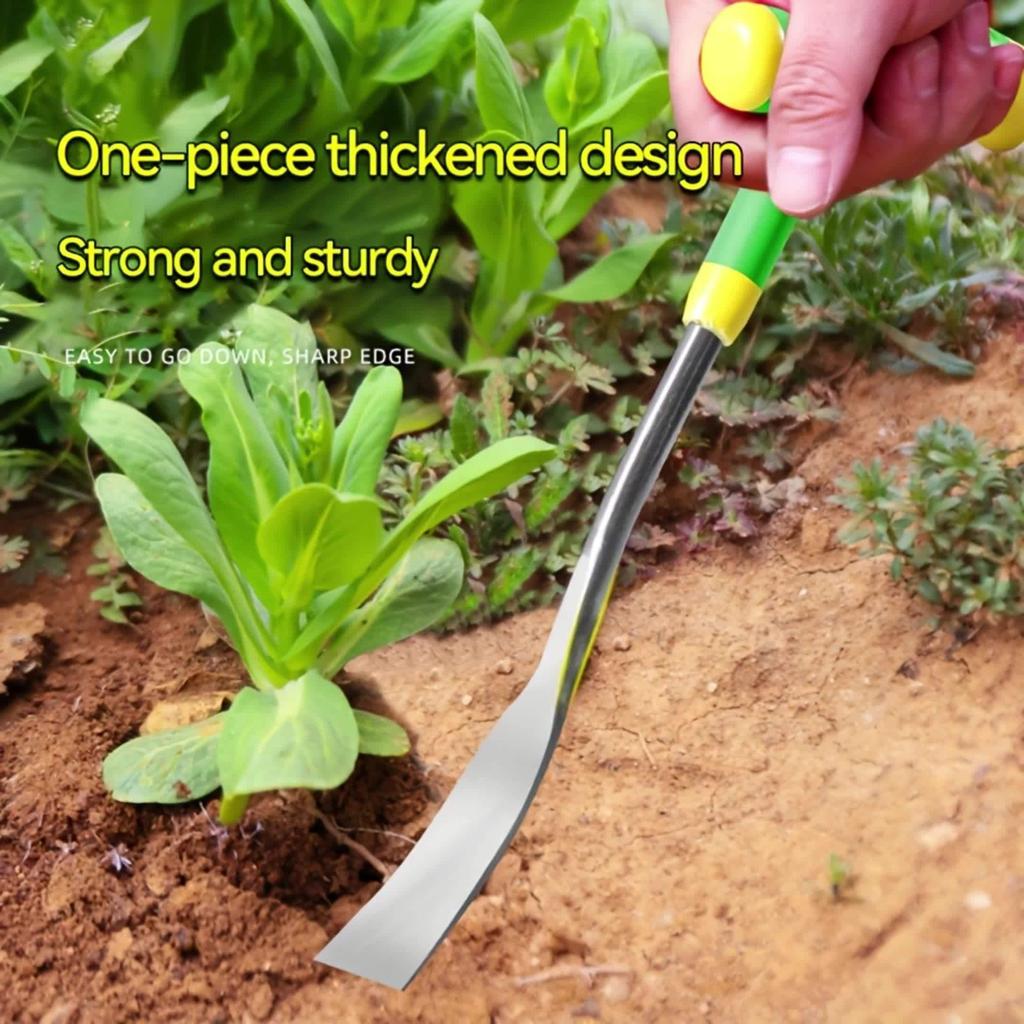 Heavy-Duty Stainless Steel Garden Shovel with Ergonomic Handle & Sharp Edges - Multi-Functional Tool for Planting, Digging, Loosening Soil
