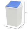 Captain Stag (CAPTAIN STAG) Trash Can, Dustbin #90, Close, Blue, Made In Japan, UY-7055