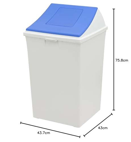 Captain Stag (CAPTAIN STAG) Trash Can, Dustbin #90, Close, Blue, Made In Japan, UY-7055