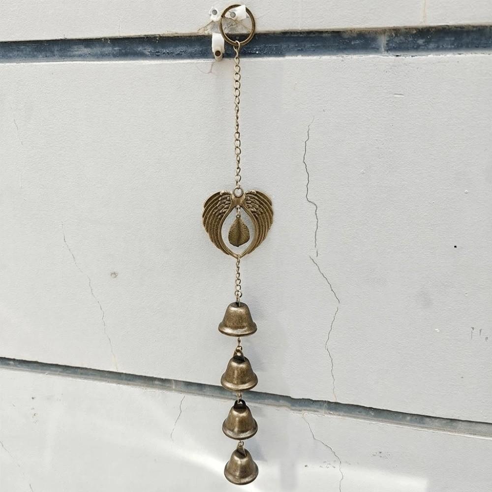 Bohemian Style Vintage Wind Chime with Bell Wall Hanging Decoration Patio Decoration