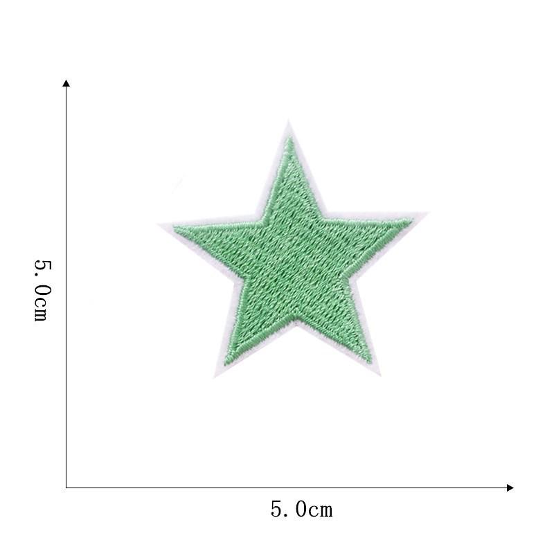 Five-Pointed Star Embroidered Cloth Patch for Clothing