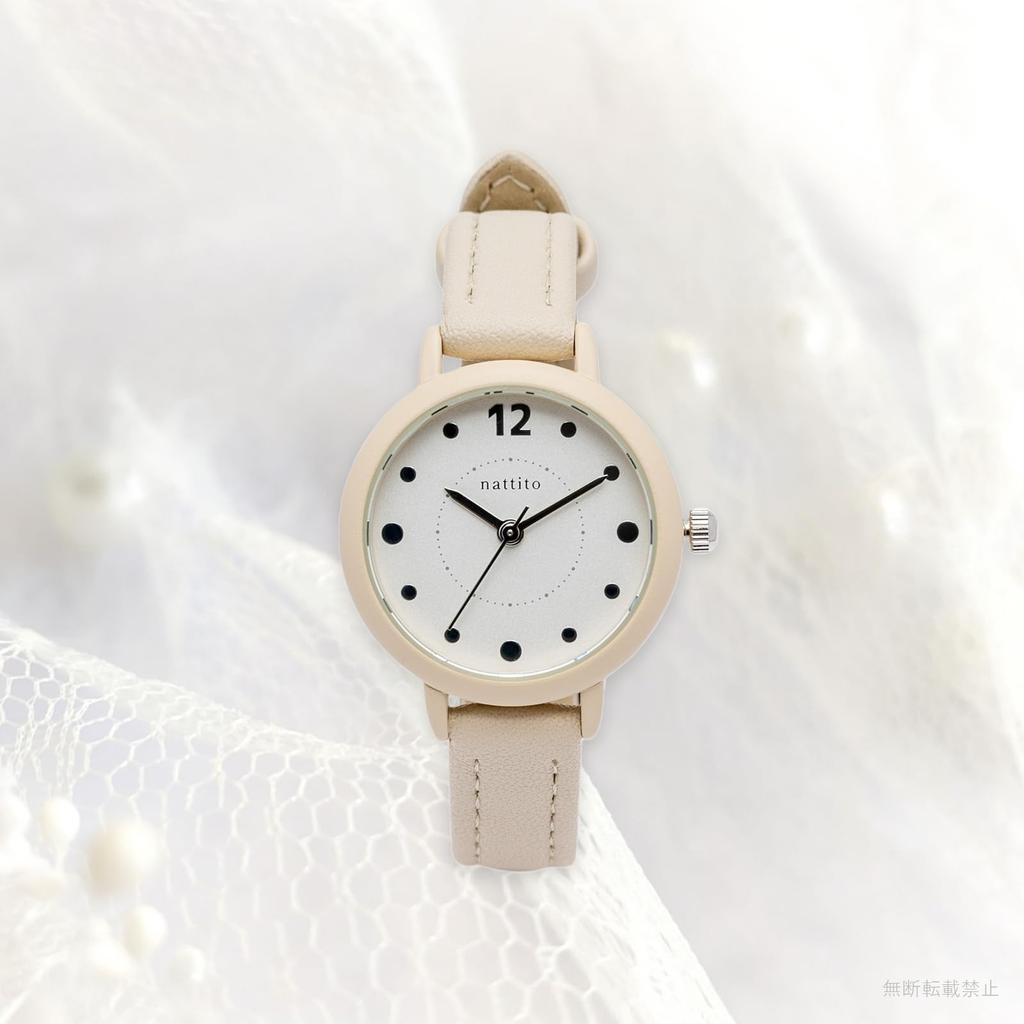 Field work Watches Women's Analog Leather Belt Dot Index Small Simple COM White JN037-1