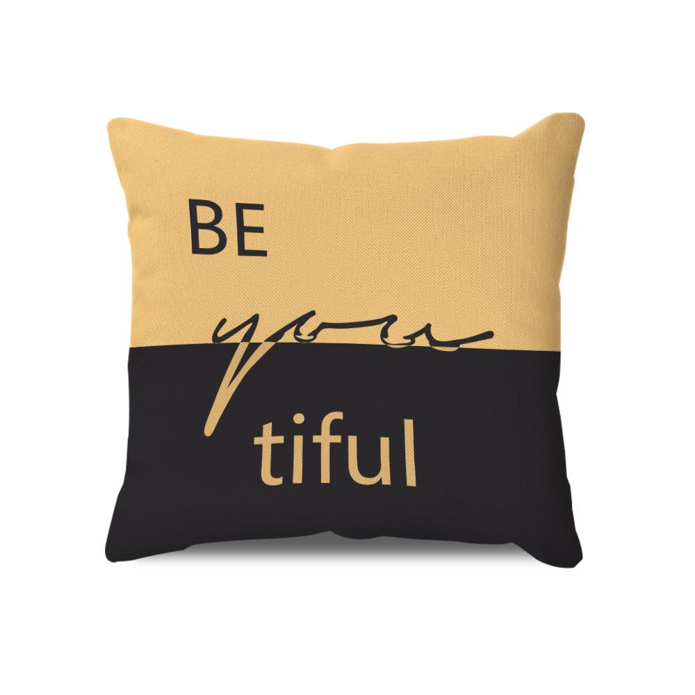 Nordic Pillow Cushion Modern Minimalist Striped Geometric Plaid Pillow Case Sofa Seat Pillow Waist