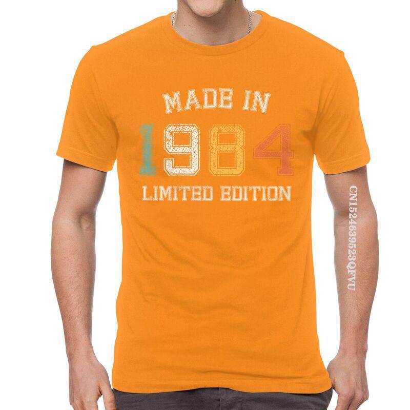 Born In 1984 Tshirts Men Men Streetwear T Shirts Made In 1984 Birth Year EMO Men  Tshirt Cotton Oversized Tee Tops Clothes