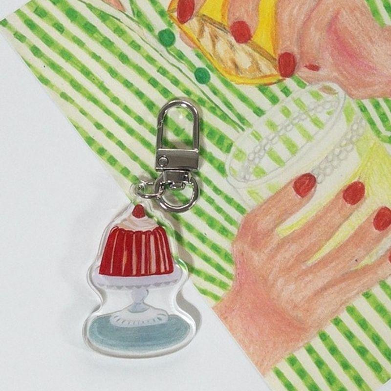 

via01 via01 x Grim Is Life Pudding Keychain pudding