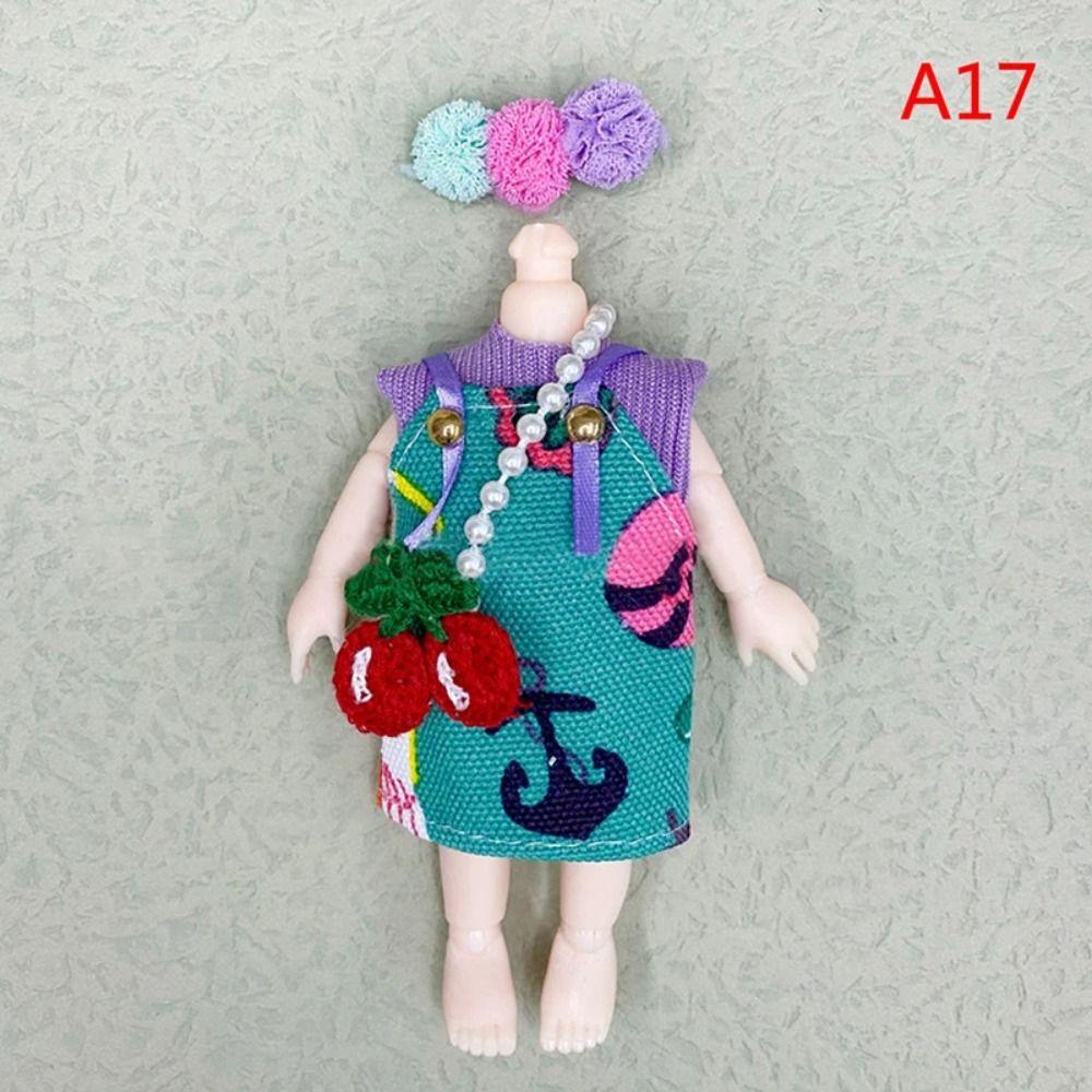 Plush Patch 16cm Doll Clothes Suit Replacement Outfit Cute Clothes Set Cotton Doll