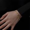 Waterproof Stainless Steel Cuban Chain Zircon Bracelets For Women Statement Female Bracelet  Accessories