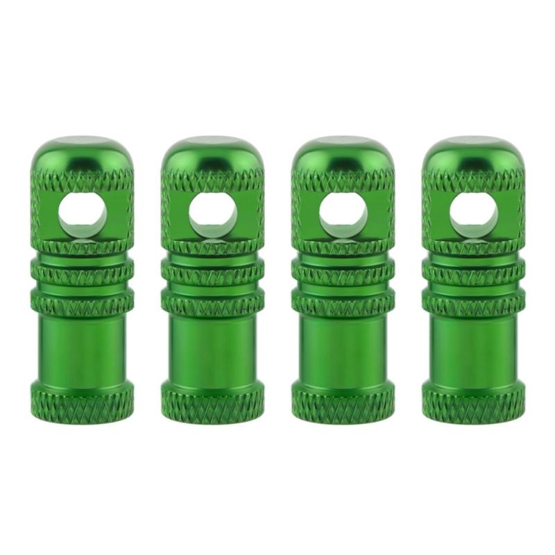 4lots Air Leakproof Bicycles Tire Caps Corrosions Resistant Stem Cover for Traveler Commuters Cyclists