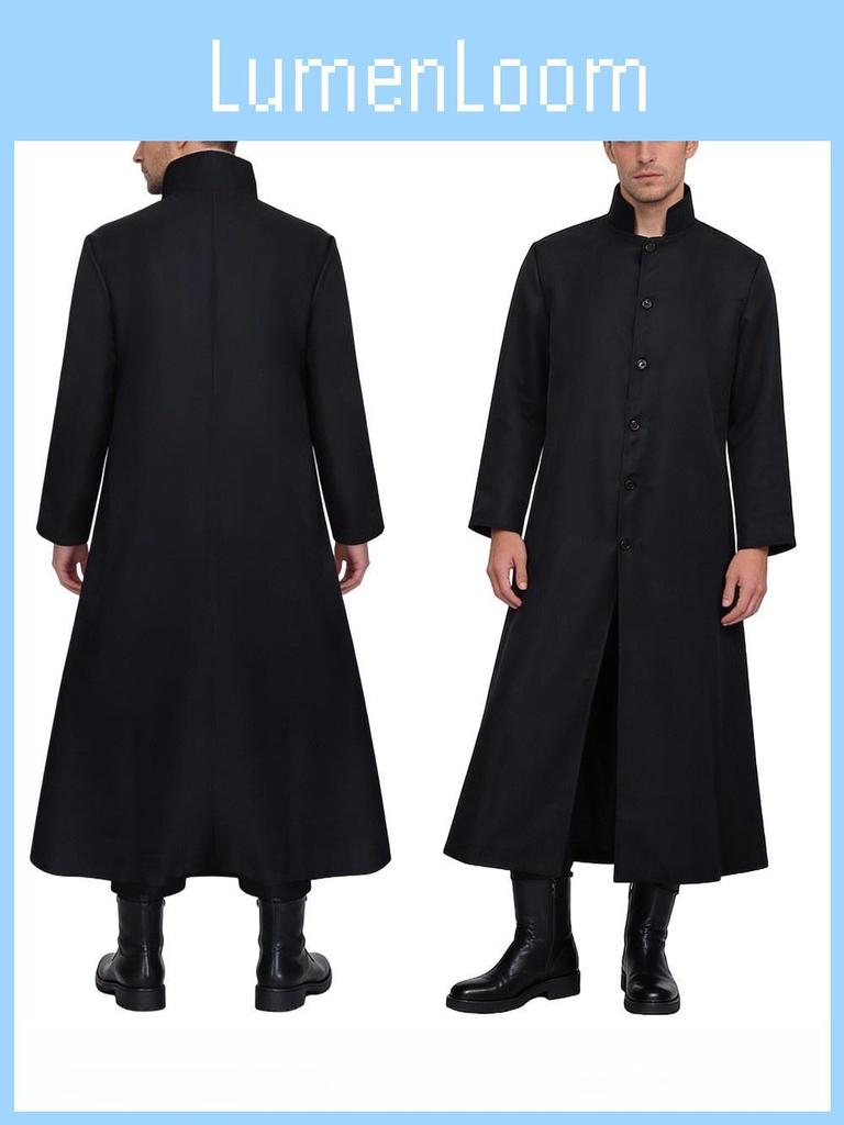 Disfraz Cosplay de Neo de Matrix con Tejido de Poliéster para Halloween Role Play