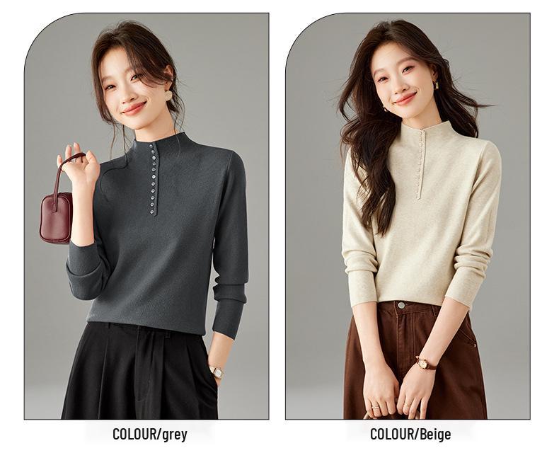 Damen Premium Winter Rollkragenpullover Top - Vielseitige kurze Basisschicht (2025)