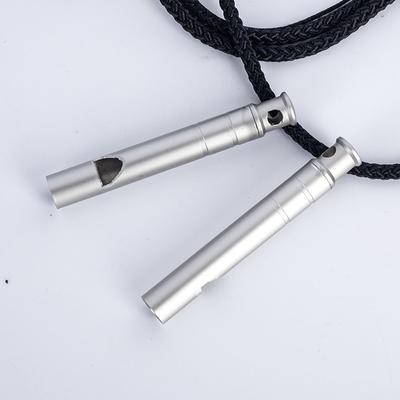 Aluminum Alloy Whistle Single Tube Outdoor Referee Training Equipment High-frequency Loud Noise Whistle Wilderness Whistle.