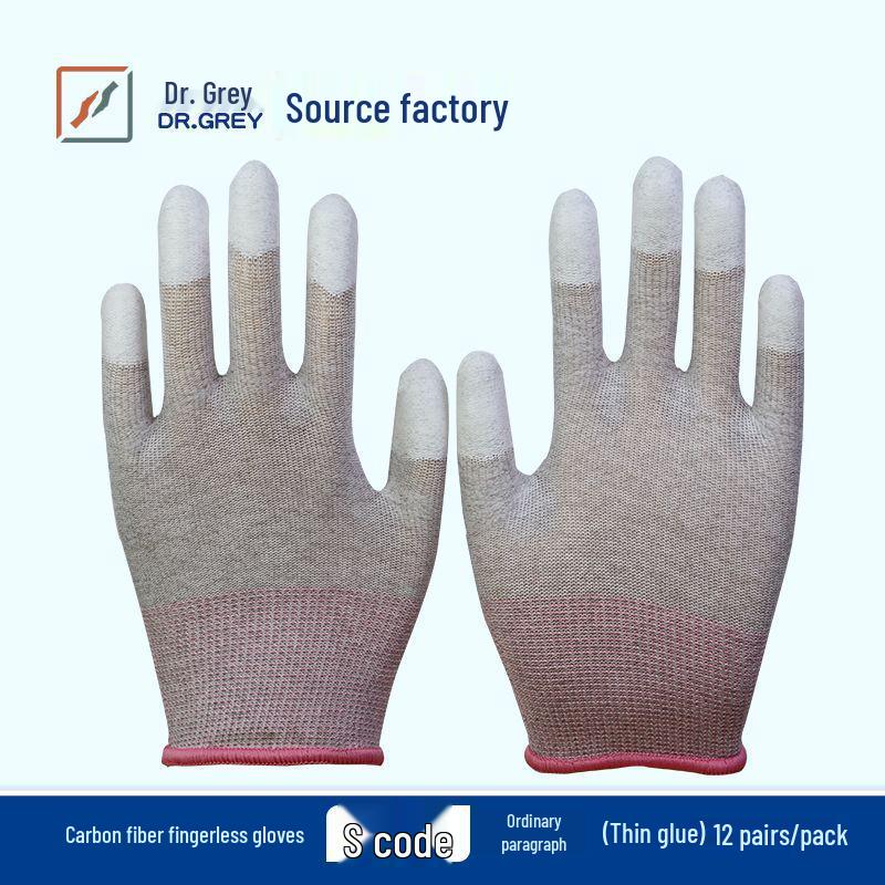

Anti-Static Carbon Fiber PU Finger-Coated Gloves for Electronic Operations