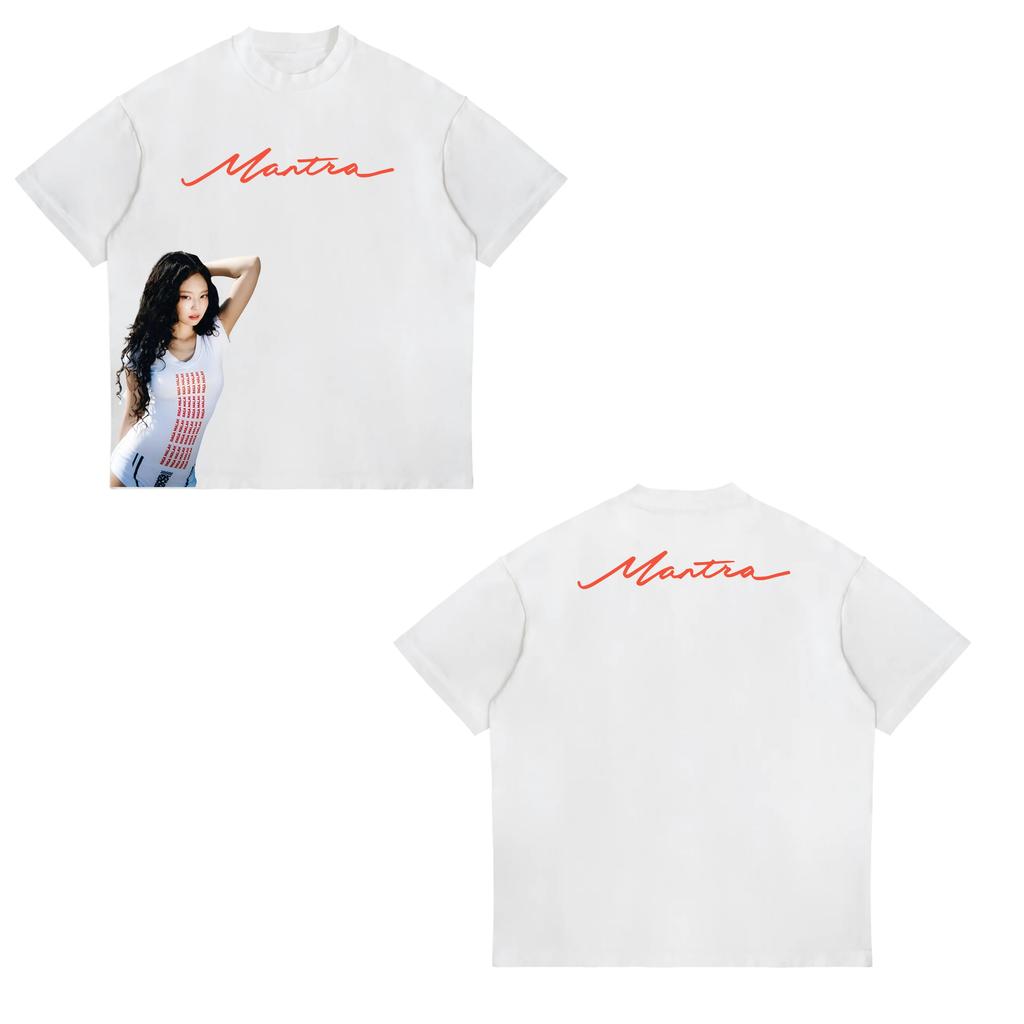 Jennie Ruby Album Printing TShirt Jennie Pretty Girl Unisextra Tshirt Unisex Fan Gift Tee Women Cotton High Quality Soft Top