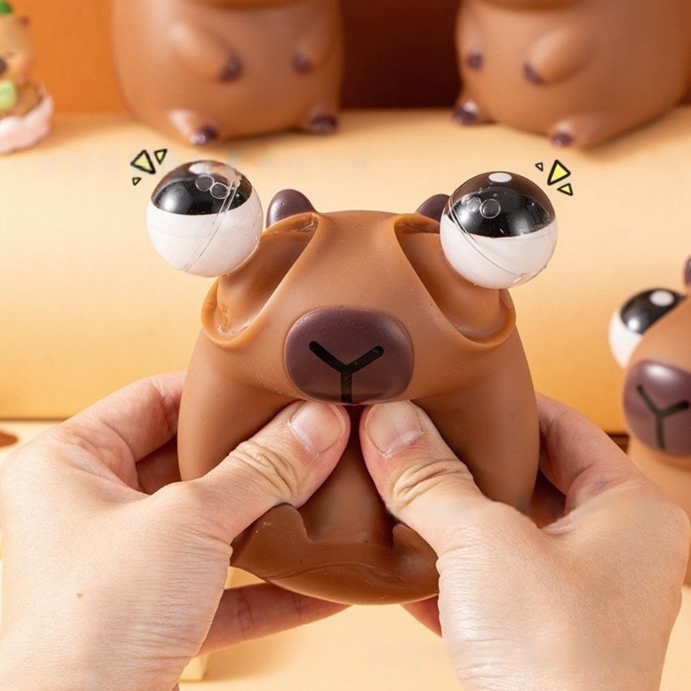 

Funny Capybara Big Eyeball Pinch Doll Novelty Capybara Squeeze Ball Toys Baby Game style 5