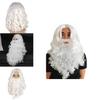 Santa Claus Beard And Wig Set Perfect Finishing Touch To Your Costume