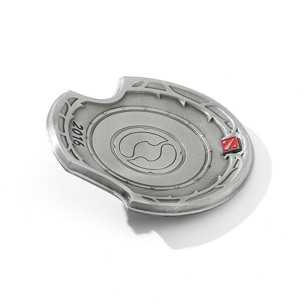 Game DOTA 2 Immortal Champion Shield Aegis of Champions Vintage Color Metal Collectible Jewelry Gift