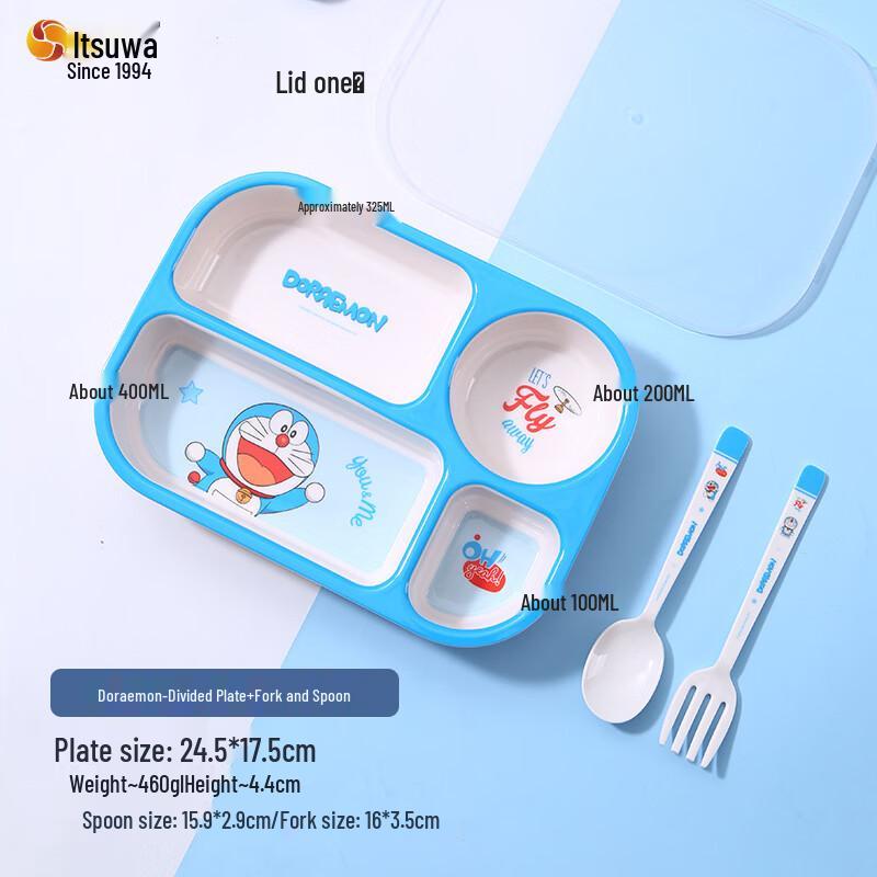 WUHE Doraemon Kids  Melamine 3-Piece Dinnerware Set