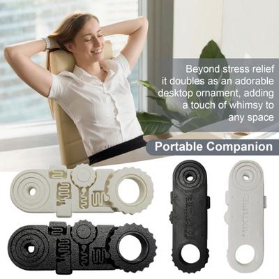 3D Printed Fidget Toy 5-in-1 Rotatable Gear And Gyroscopic Spinner Toy Portable Stress Relief Toy for All Ages Student Office Workers