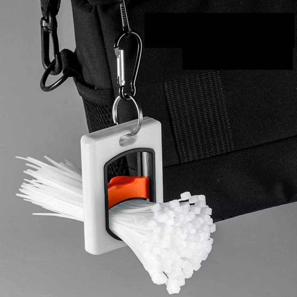 Fluorescent Cable Tie Organizer Square Round Wire Tie Tightener Plastic Cable Organizer  Indoor Use