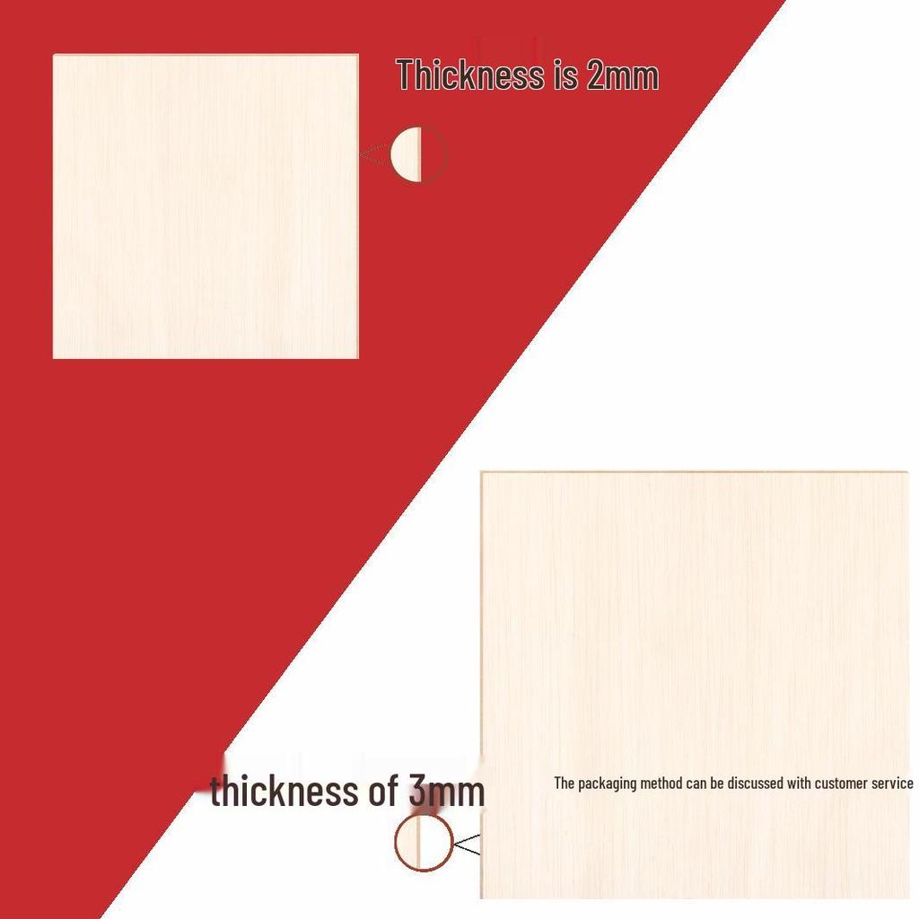 Basswood Plywood Sheets for DIY Crafts: Thin, Multi-layered, Raw Wood Slices for Handmade Models