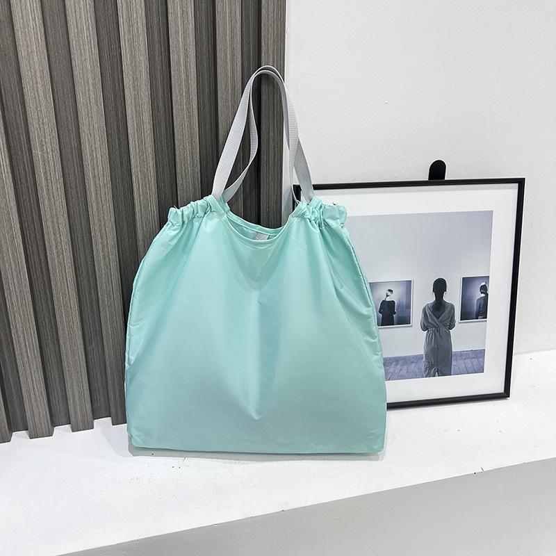 Eco-Friendly Large Capacity Drawstring Shopping Bag with Buckle